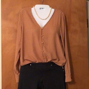 Rachel Zoe Beautiful polka dots shirts